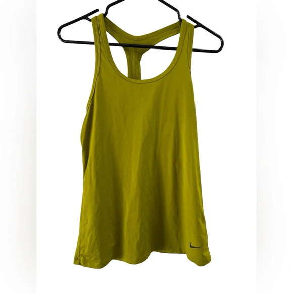 Green Nike racer back athletic tank top - Picture 1 of 4